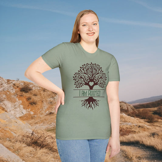 I Am Rooted – Botanical Affirmation Tee