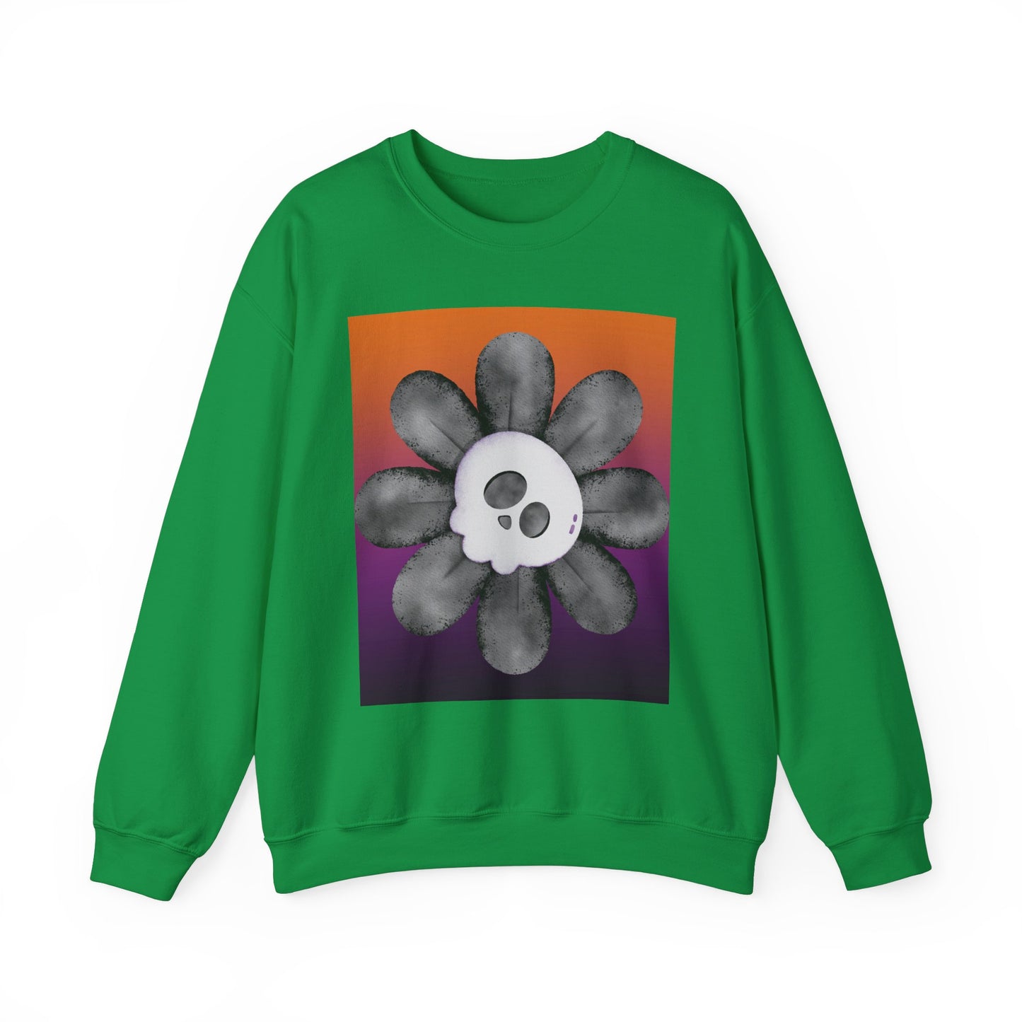 Halloween Flower Unisex Heavy Blend™ Crewneck Sweatshirt