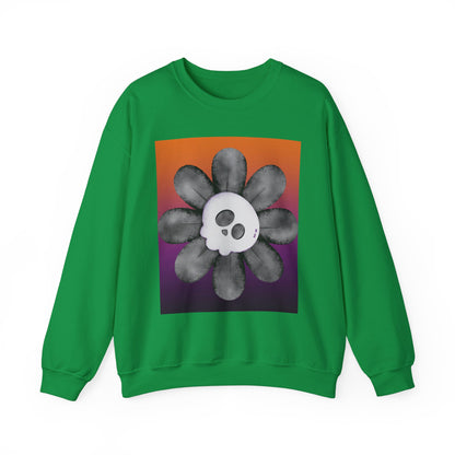 Halloween Flower Unisex Heavy Blend™ Crewneck Sweatshirt