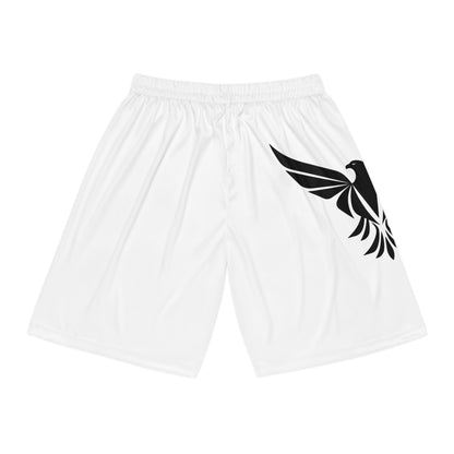 Black Eagle Basketball Shorts (AOP) - Eccentricity Emporium LLC