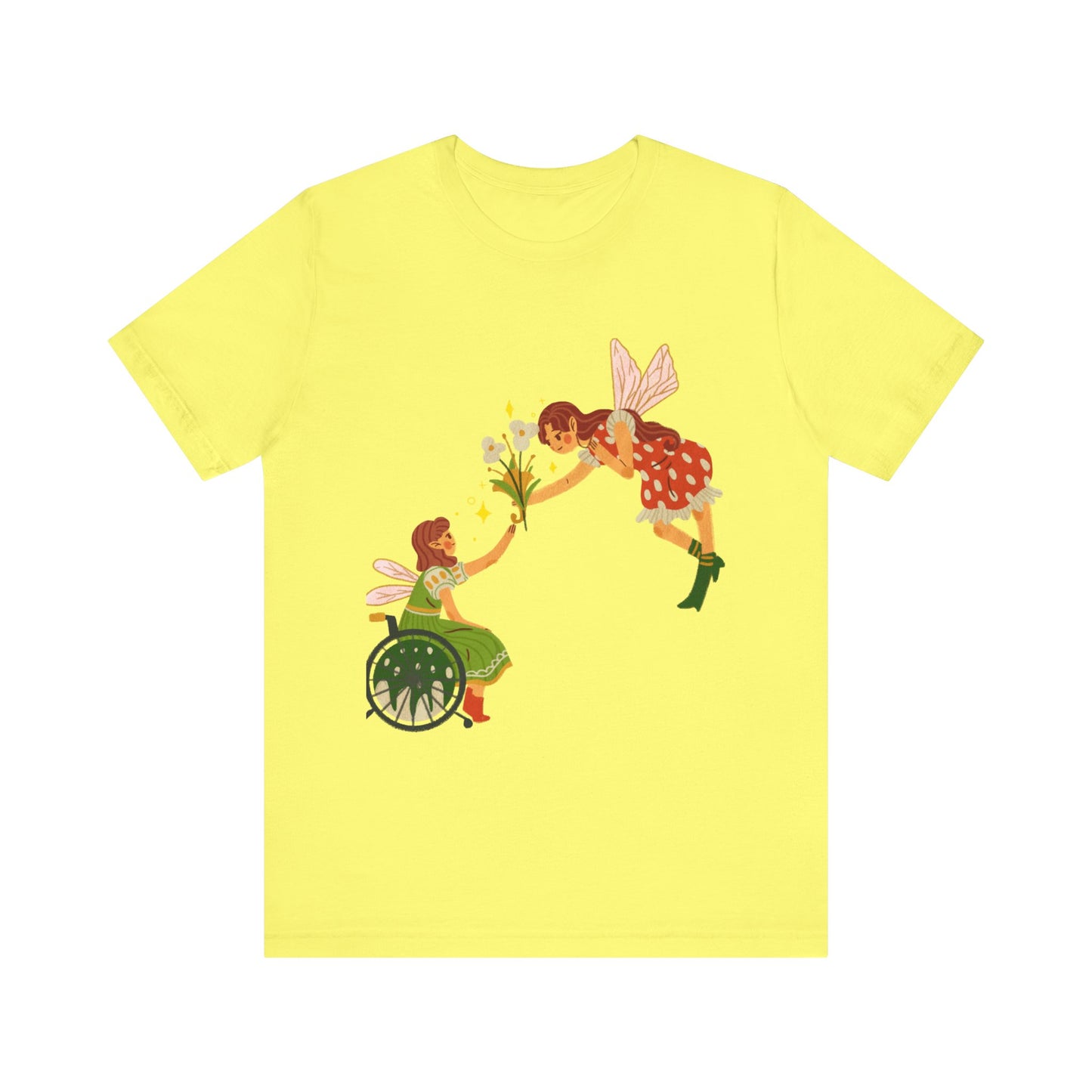 Fairy Giving Flowers Short Sleeve Tee