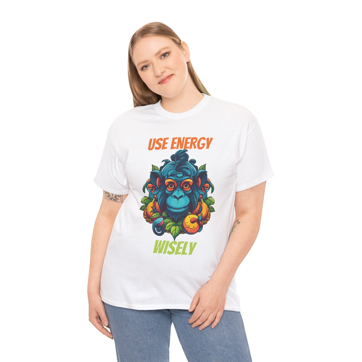 Use Energy Wisely Unisex Heavy Cotton Tee