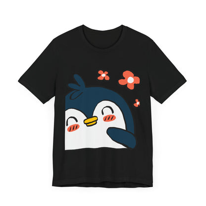 Shy Penguin Unisex Jersey Short Sleeve Tee