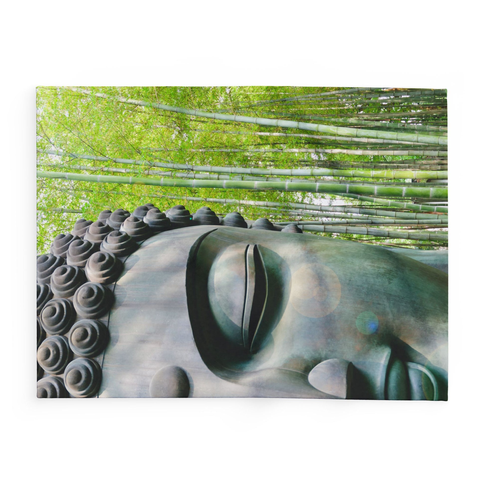 Buddha Statue Arctic Fleece Blanket - Eccentricity Emporium LLC