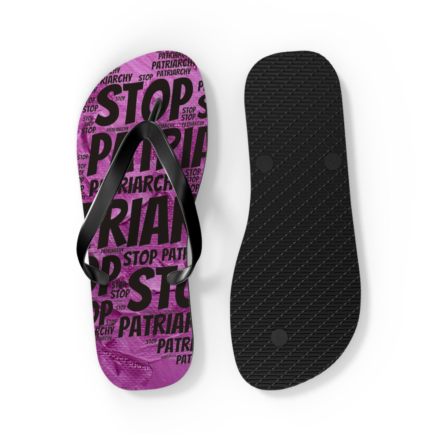 Stop the Patriarchy Flip Flops - Eccentricity Emporium LLC