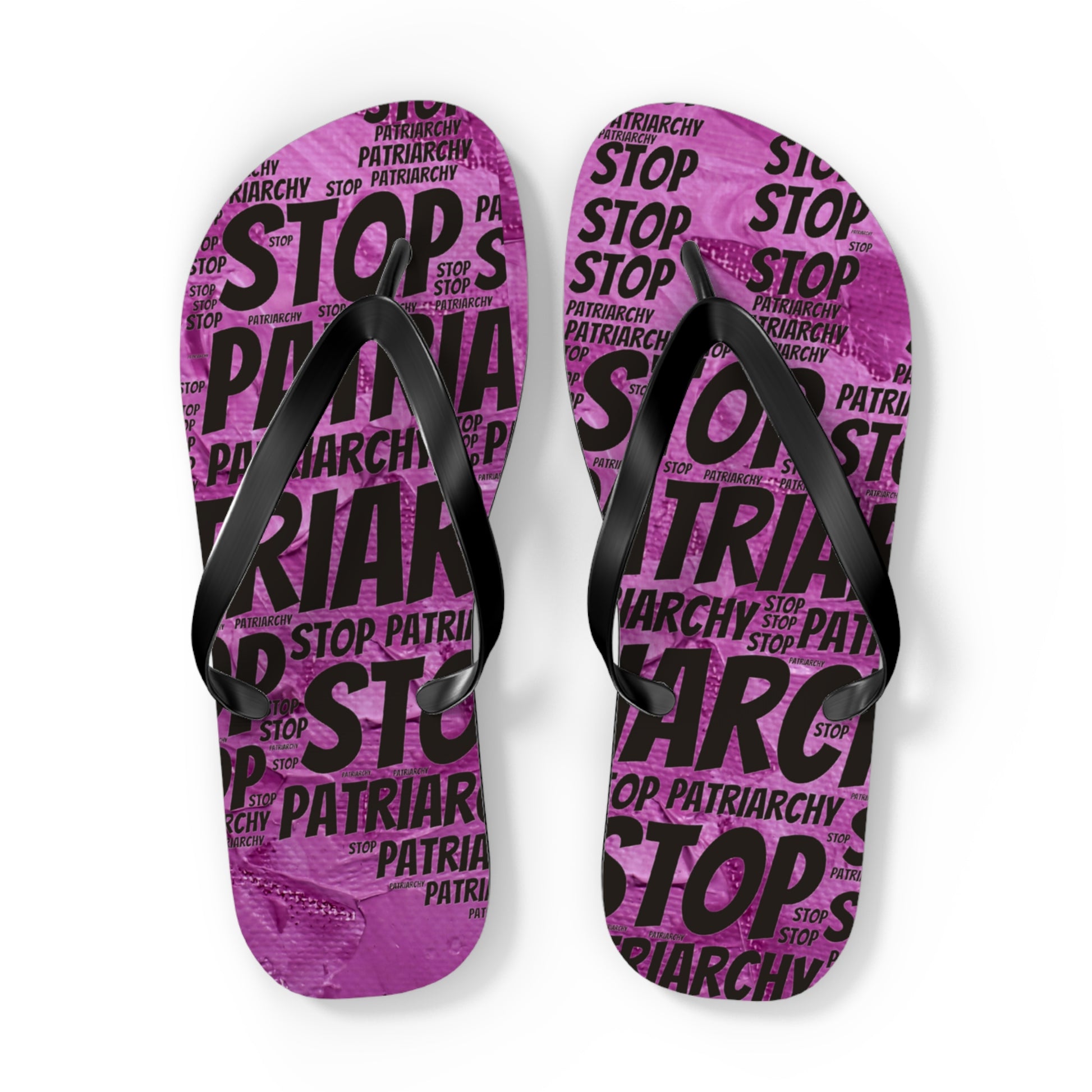 Stop the Patriarchy Flip Flops - Eccentricity Emporium LLC