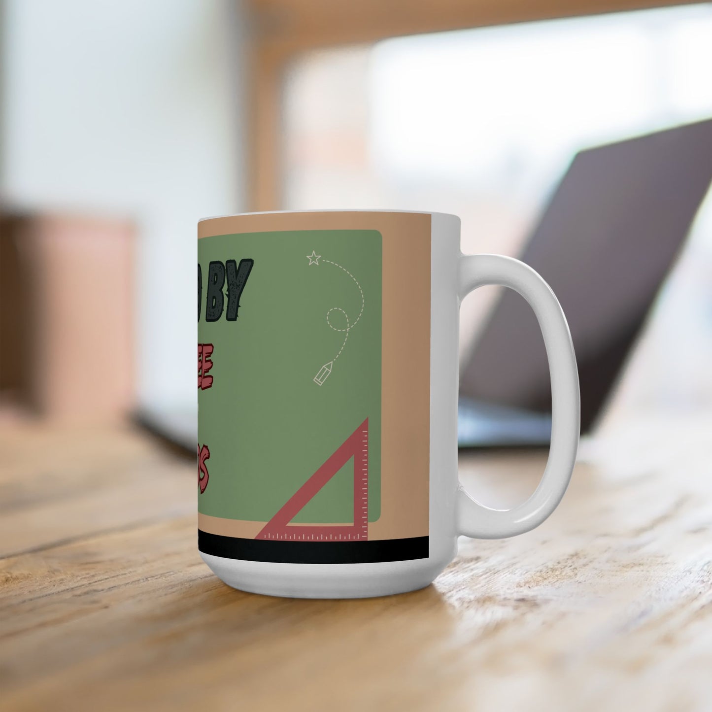 “Fueled by Coffee & Chaos” Teacher Mug | Funny Teacher Gift | Personalized Coffee Mug for Educators