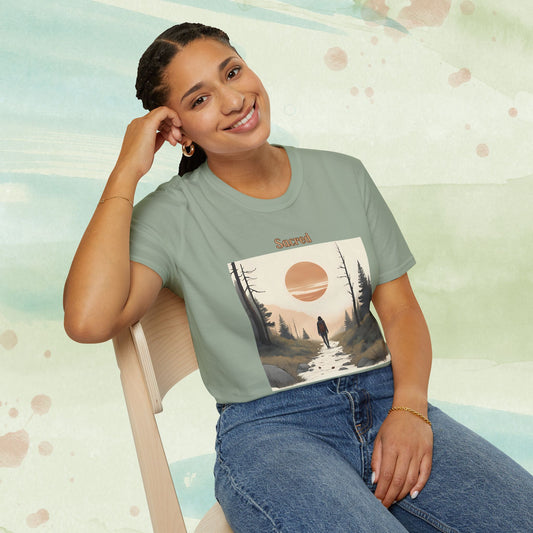 Sacred Is Every Step – Mindful Nature Walk Tee