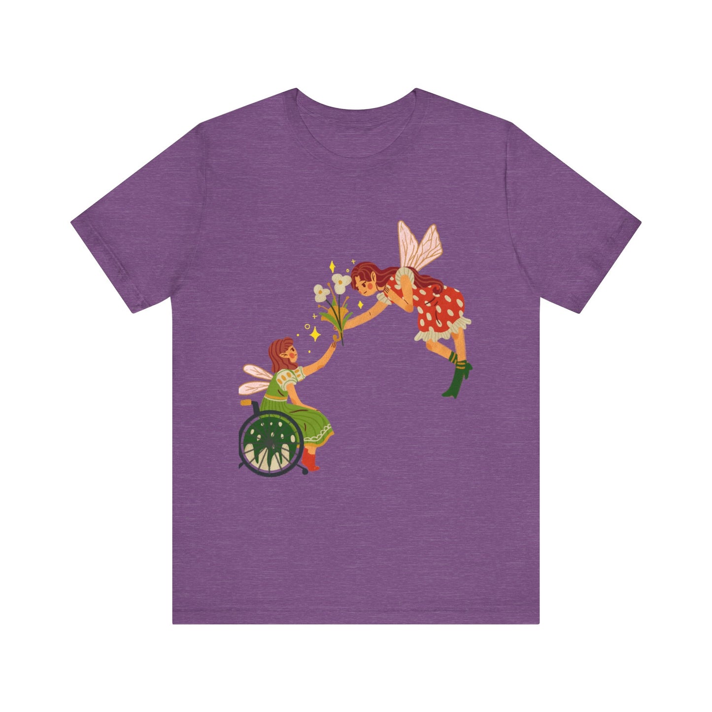 Fairy Giving Flowers Short Sleeve Tee