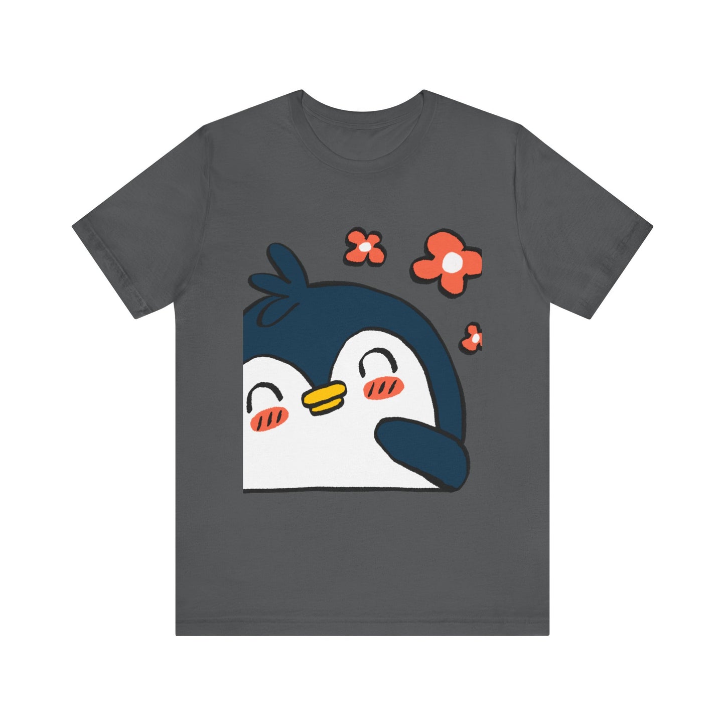 Shy Penguin Unisex Jersey Short Sleeve Tee