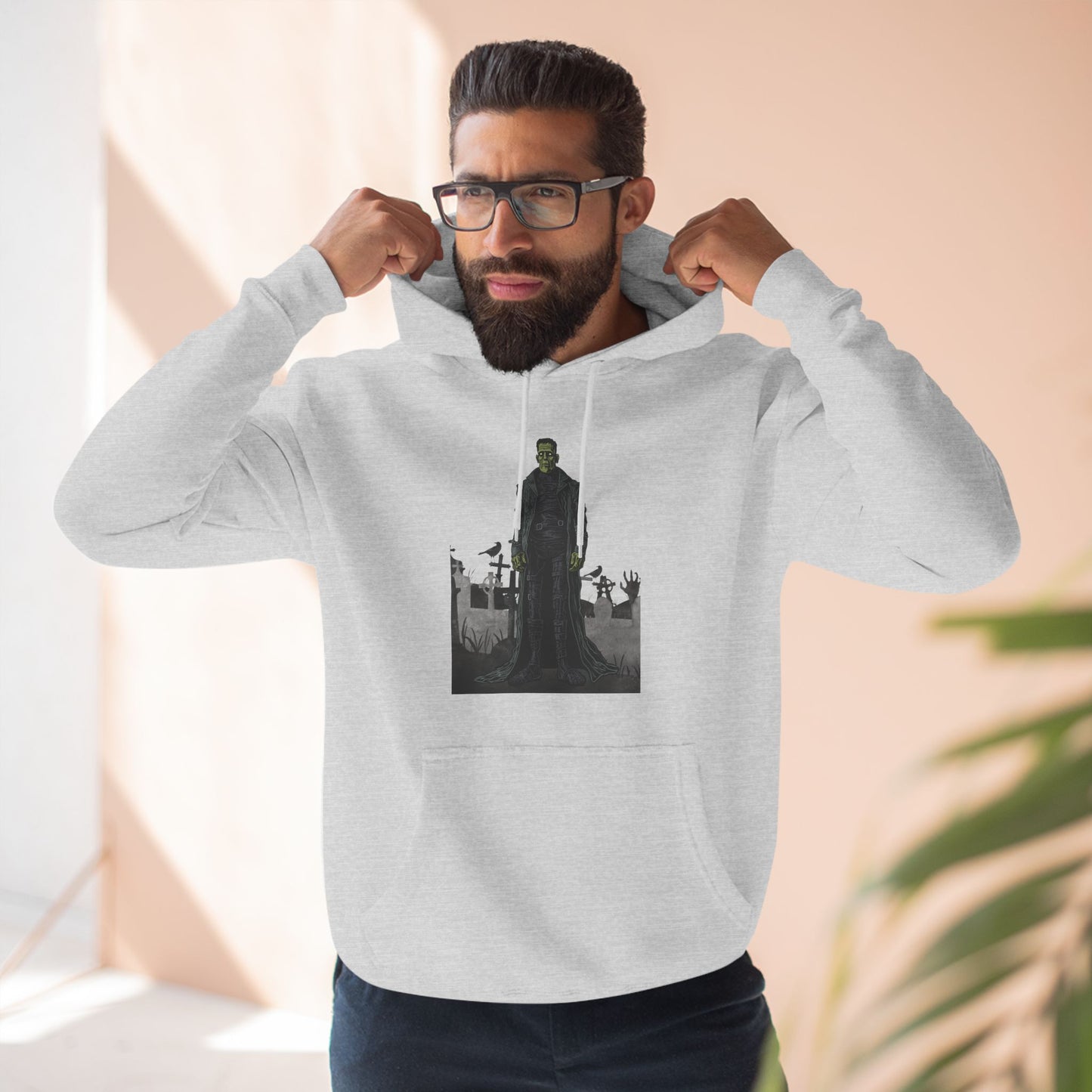 Frankenstein Three-Panel Fleece Hoodie