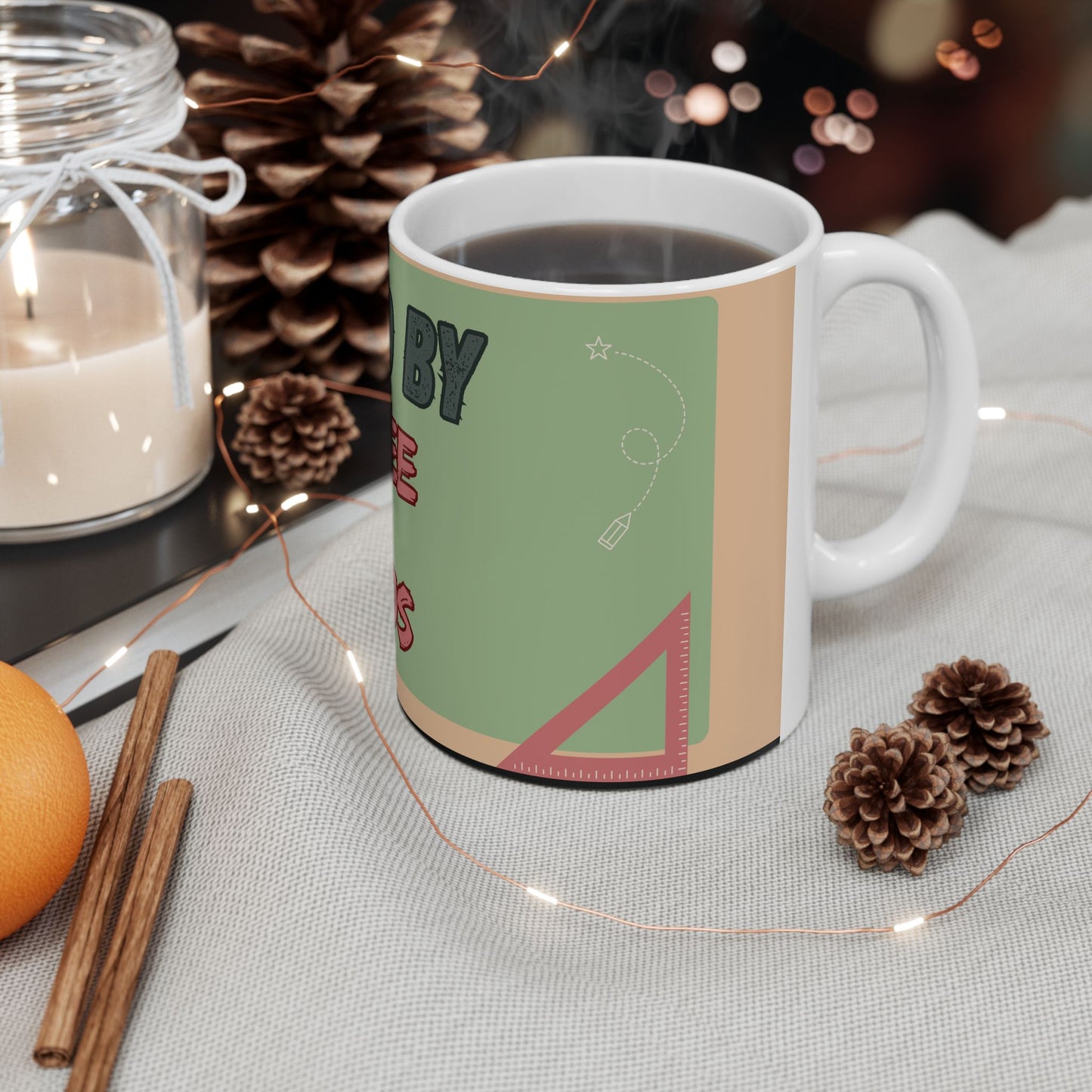 “Fueled by Coffee & Chaos” Teacher Mug | Funny Teacher Gift | Personalized Coffee Mug for Educators