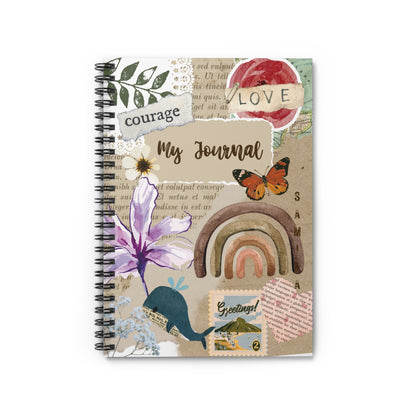 Floral Spiral Notebook - My Journal