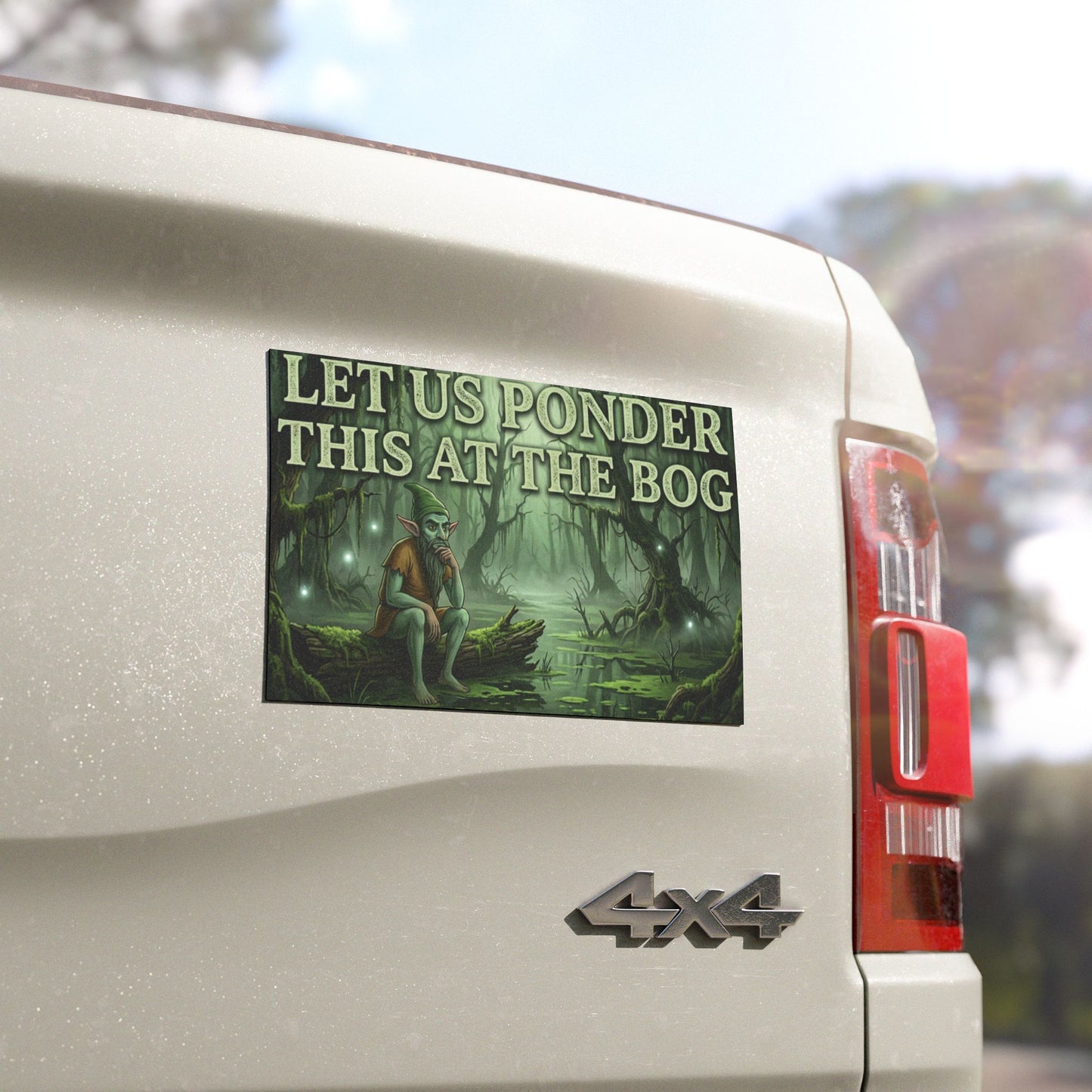 Car Magnet — “Let Us Ponder This at the Bog”