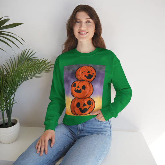 3 Pumpkins Unisex Heavy Blend™ Crewneck Sweatshirt