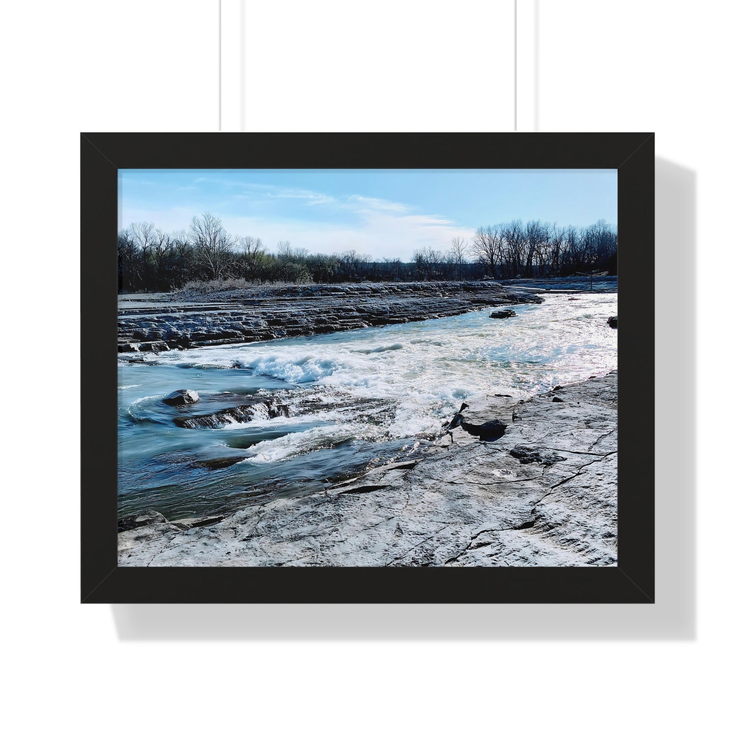 Rushing Waters Framed Horizontal Poster - Eccentricity Emporium LLC