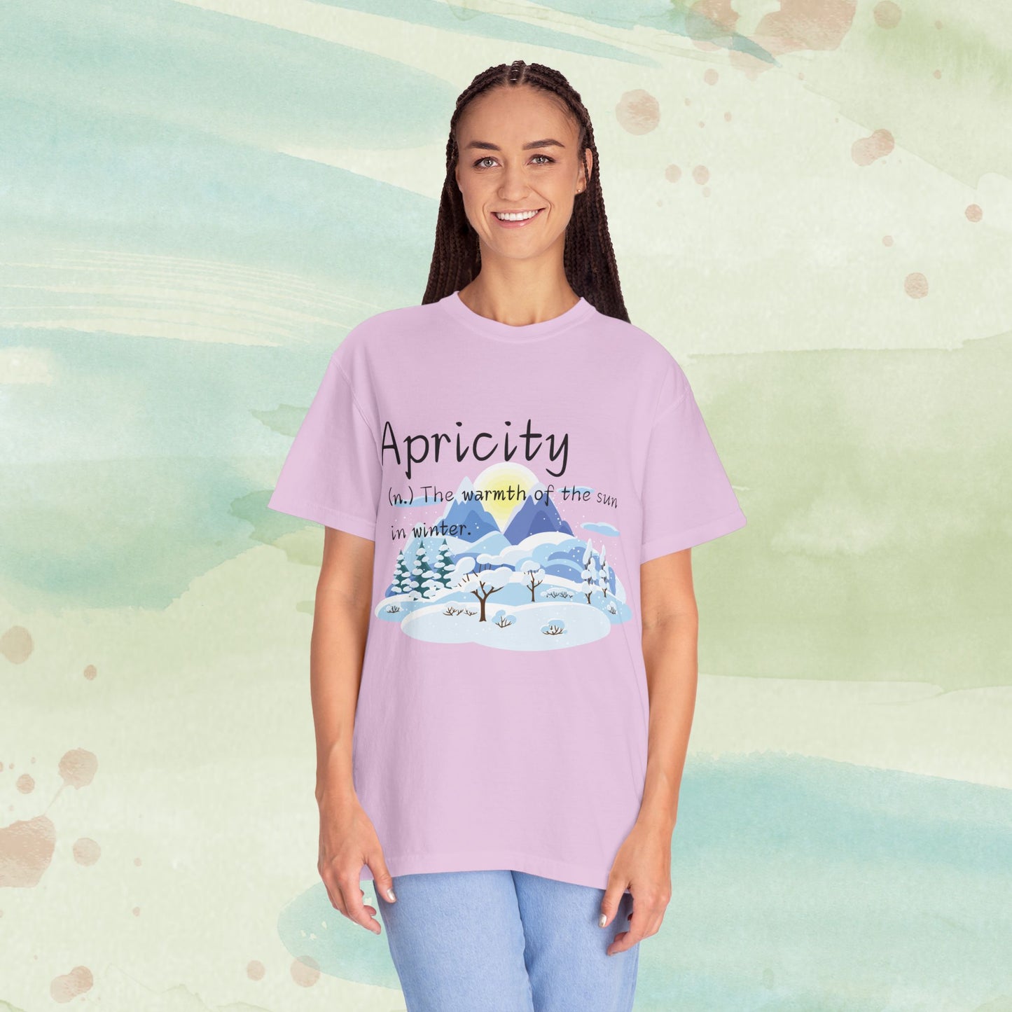 Apricity Word Art Heavy Cotton Tee | Unique Definitions Unisex Shirt