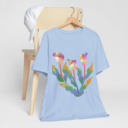 Psychedelic Flowers Short Sleeve T-Shirt