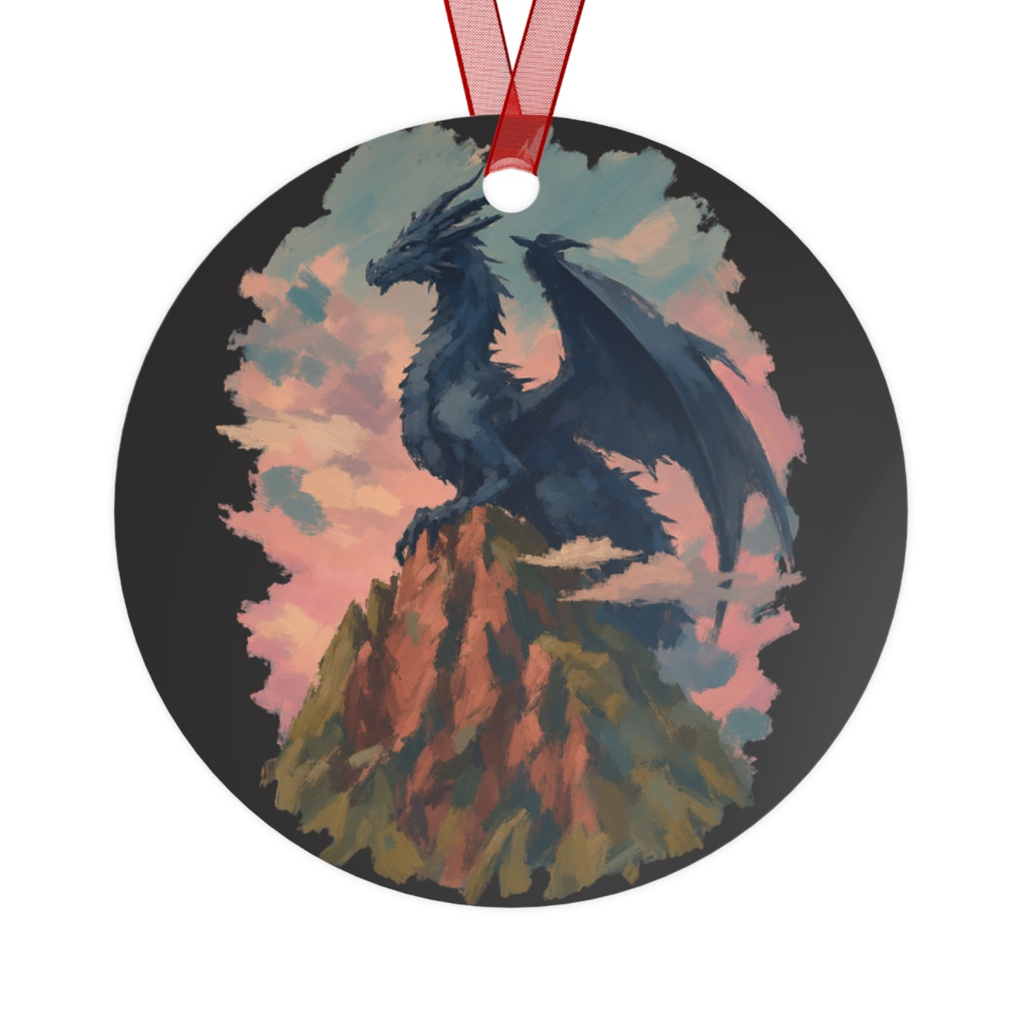 Renaissance Faire 2026 Keepsake / Dragon Mountain Metal Ornament