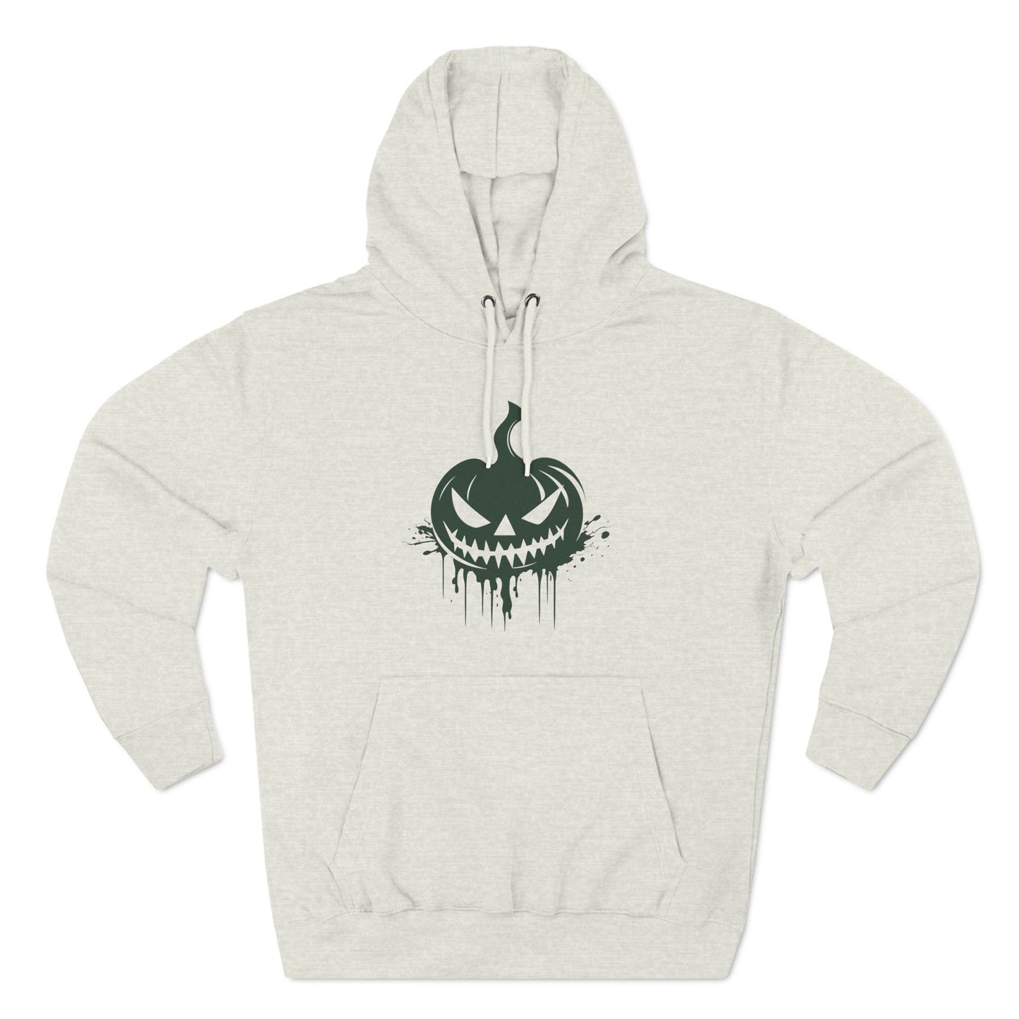 Scary Pumpkin Three-Panel Fleece Hoodie