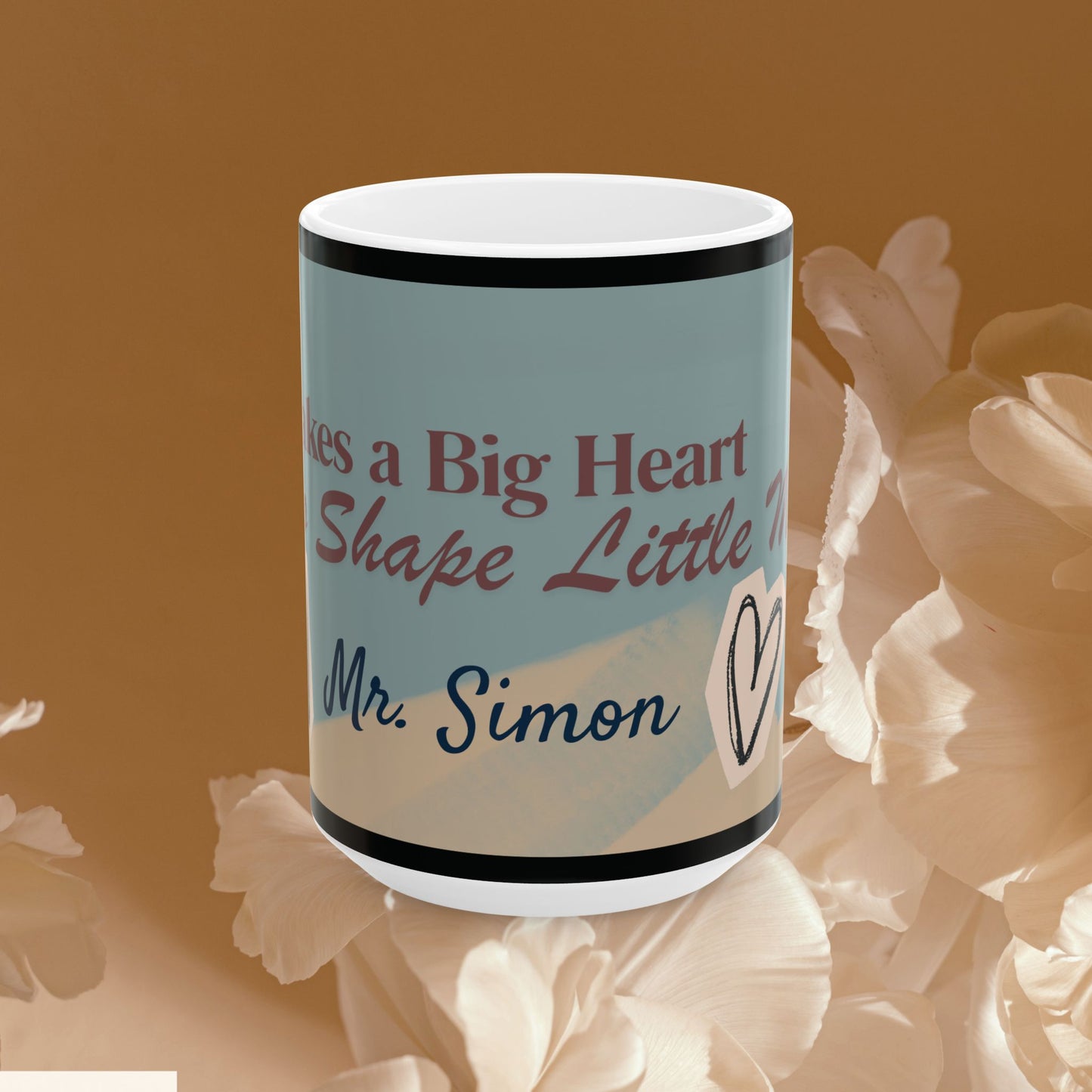 Personalized “It Takes a Big Heart to Shape Little Minds” Mug | Custom Teacher Appreciation Gift | End of Year Thank You