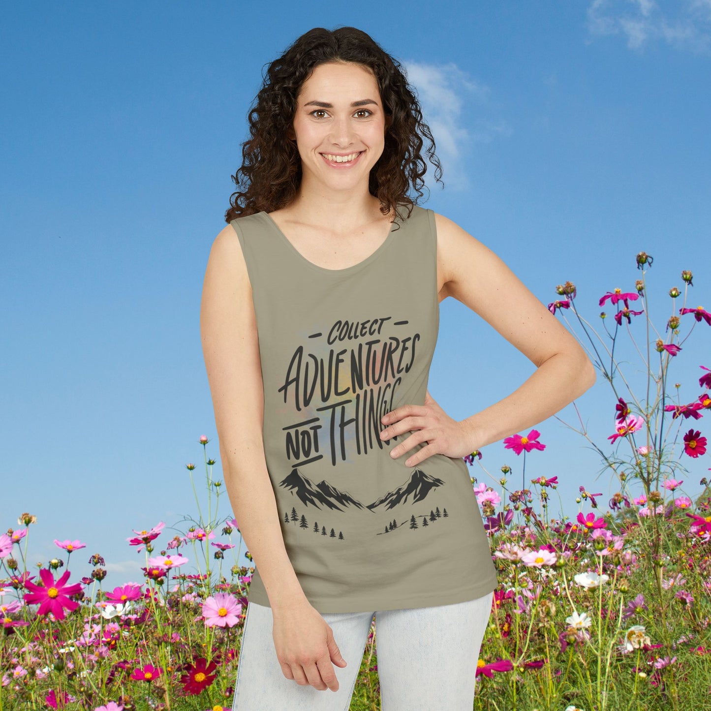 Collect Adventures Sleeveless Shirt - Minimalist Outdoor & Hiking Tank Top