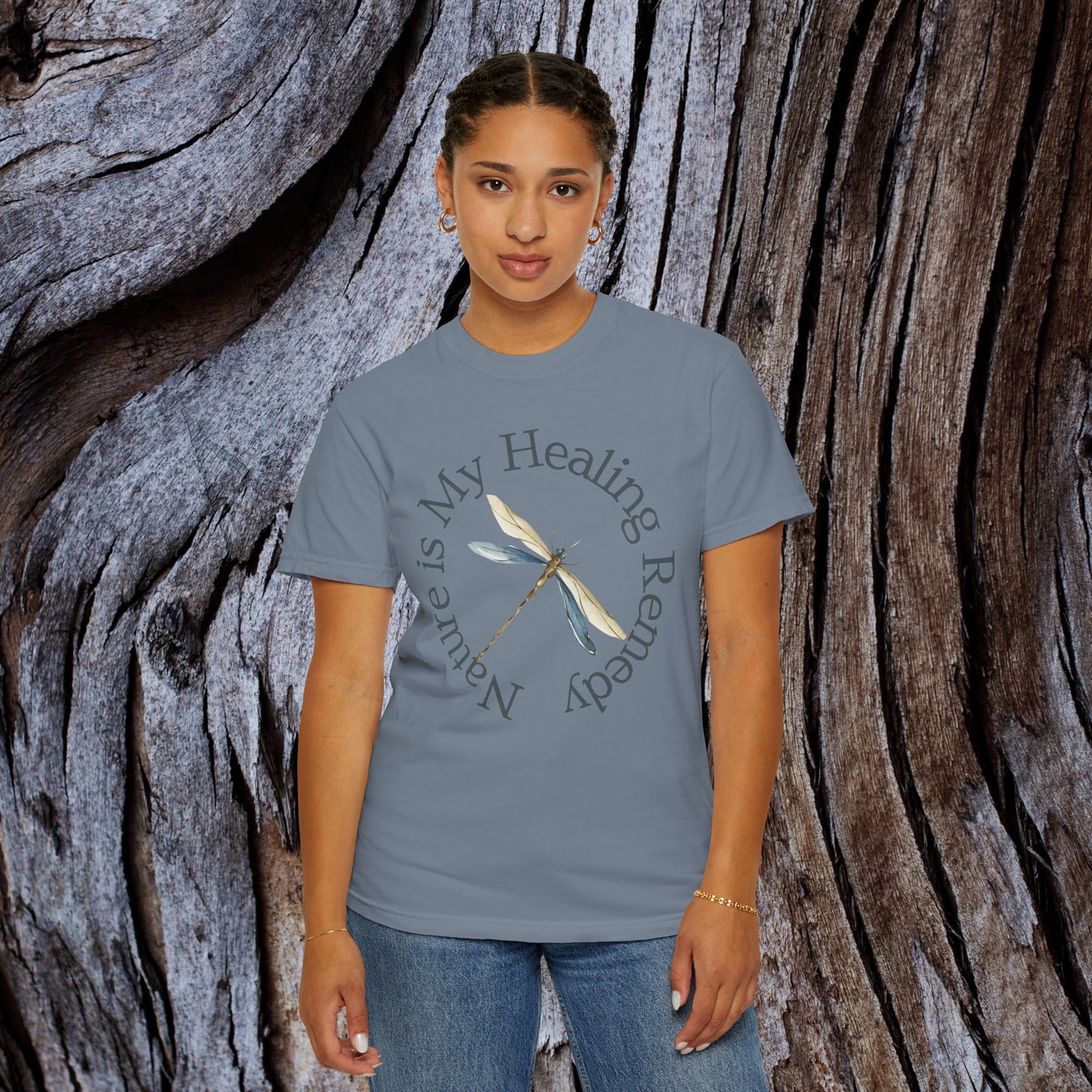 Nature Is My Medicine Tee – Herbalist Aesthetic & Earth Healing Graphic Shirt