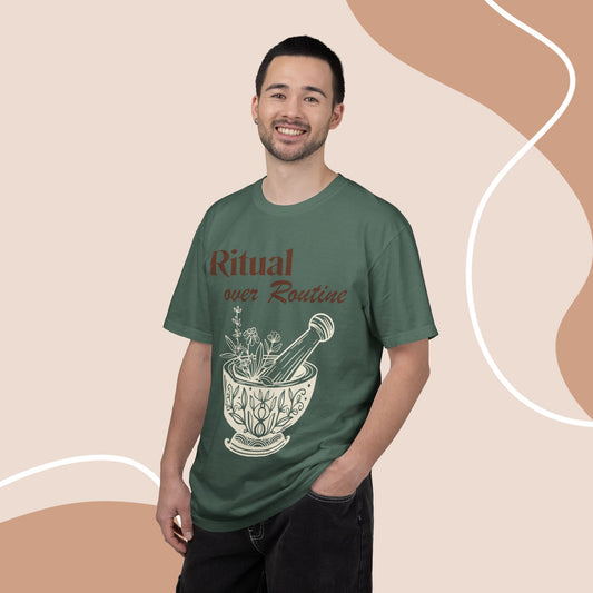 Ritual over Routine | Vintage Comfort Colors Herb Graphic Tee
