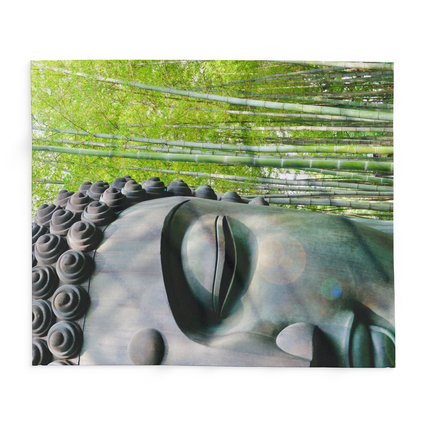 Buddha Statue Arctic Fleece Blanket - Eccentricity Emporium LLC