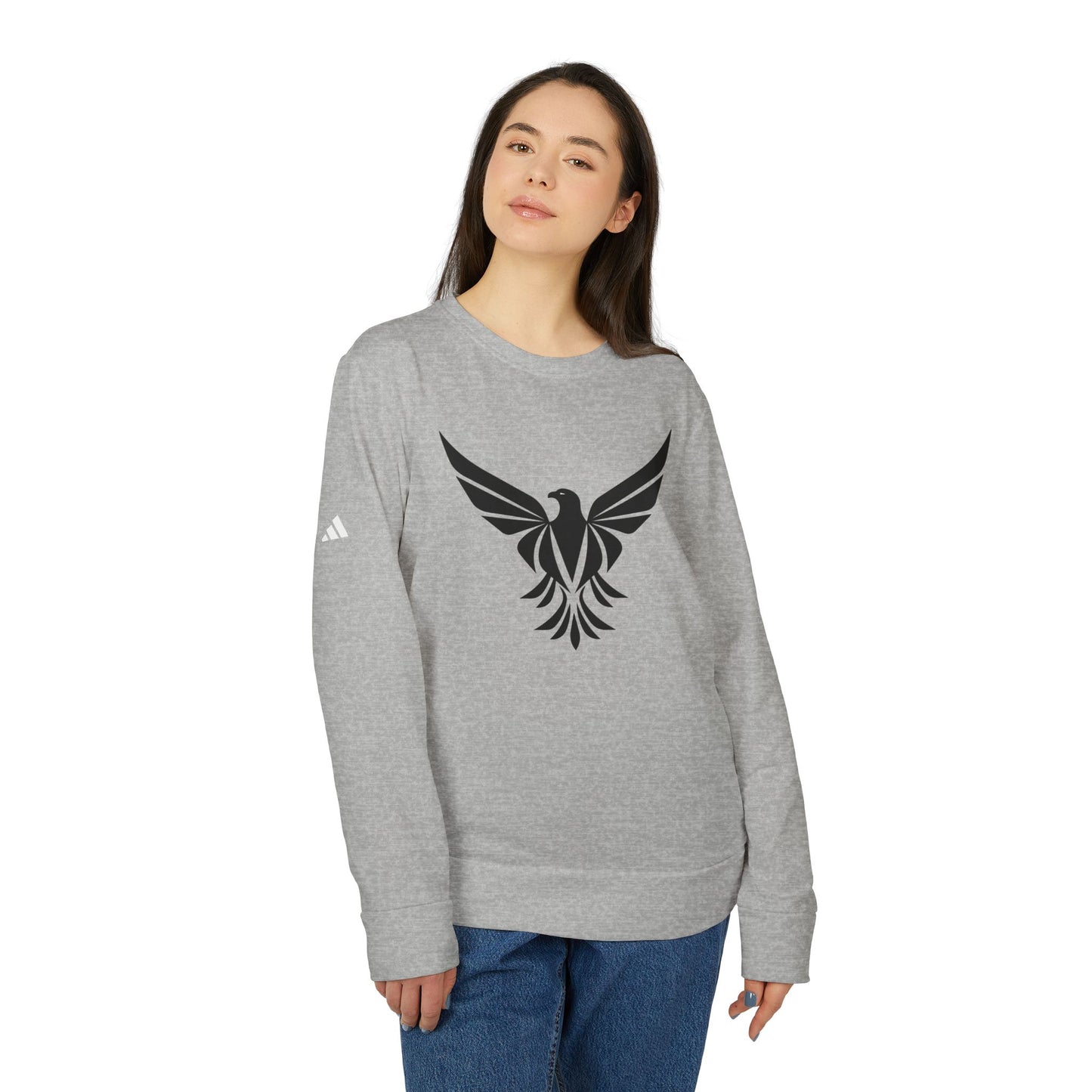 Black Eagle adidas® Unisex Fleece Crewneck Sweatshirt - Eccentricity Emporium LLC