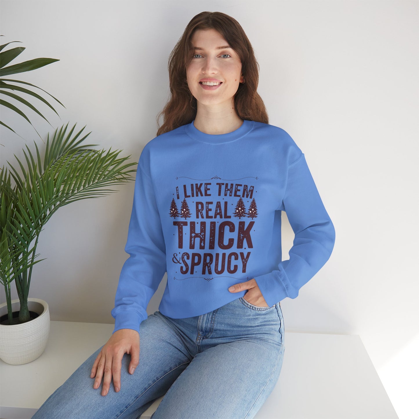 Real Thick and Sprucy Unisex Heavy Blend™ Crewneck Sweatshirt