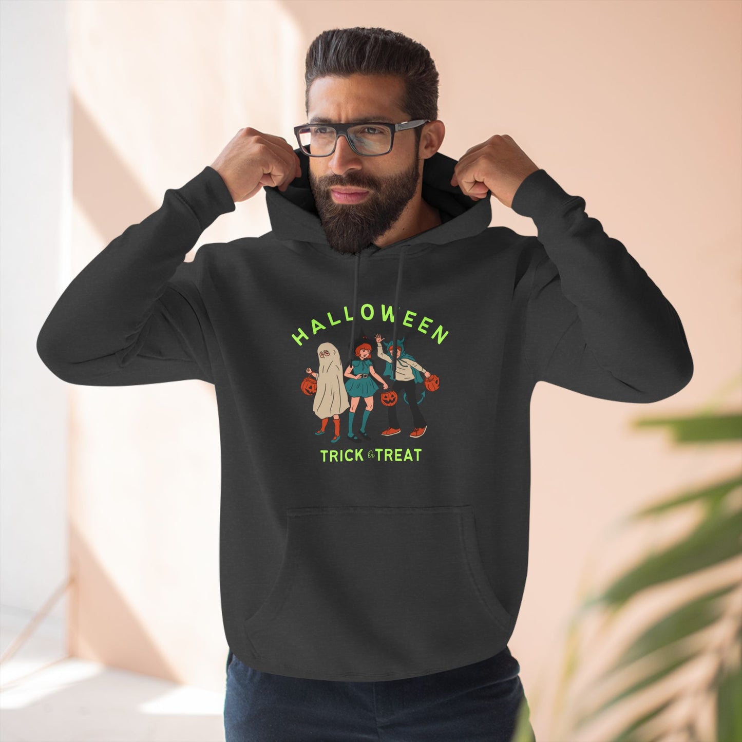 Halloween Three-Panel Fleece Hoodie