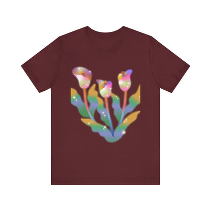 Psychedelic Flowers Short Sleeve T-Shirt