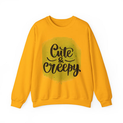 Cute & Creepy Unisex Heavy Blend Cotton Crewneck Sweatshirt