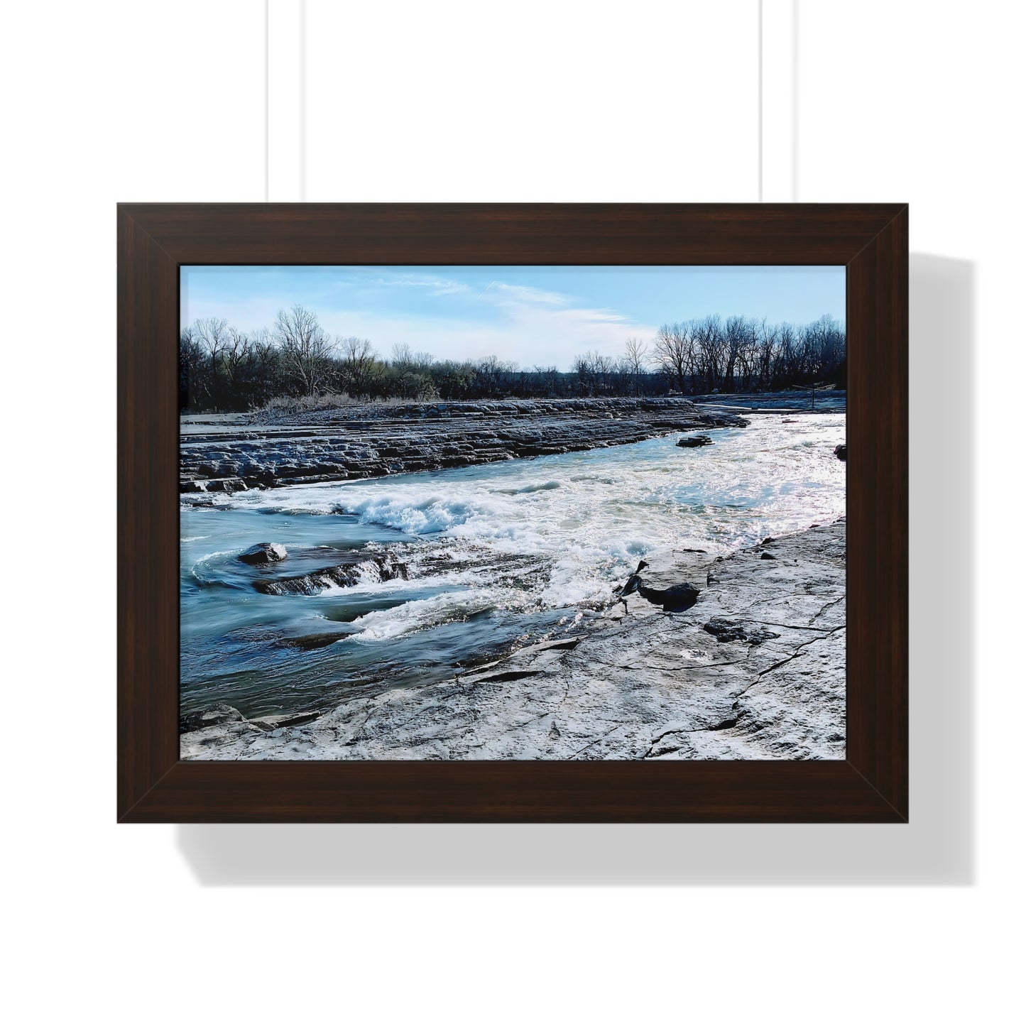 Rushing Waters Framed Horizontal Poster - Eccentricity Emporium LLC