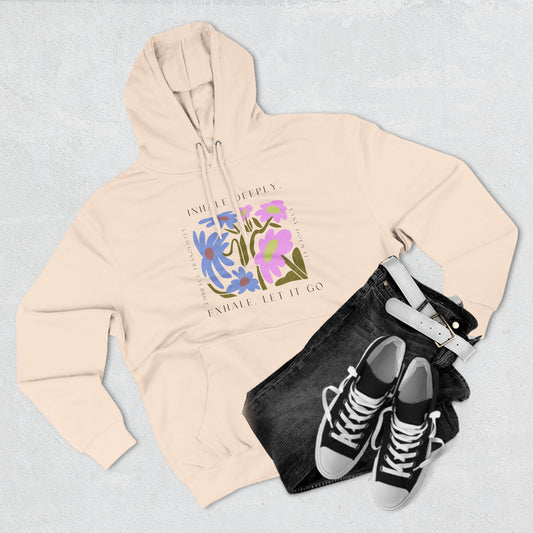 Inhale Deeply Three-Panel Fleece Hoodie