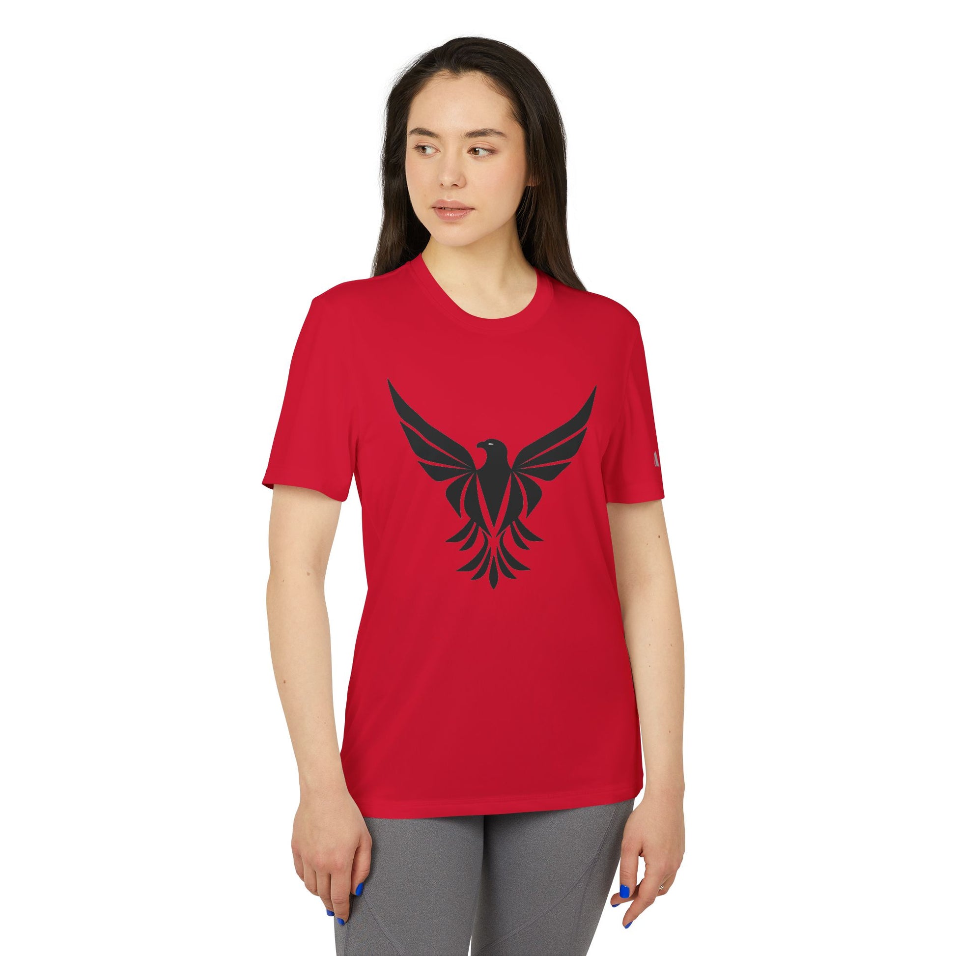 Black Eagle adidas® Unisex Sport T-shirt - Eccentricity Emporium LLC