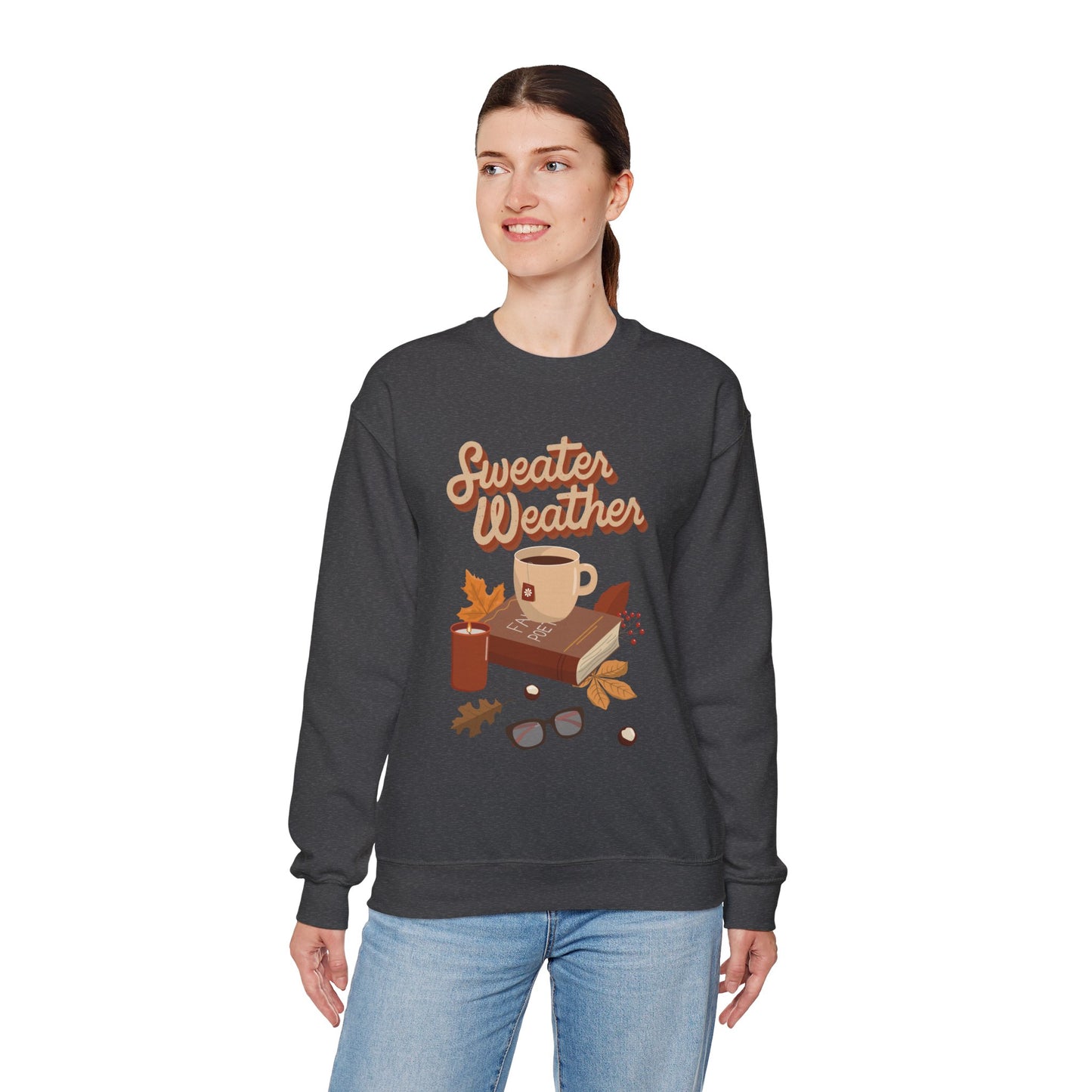 Sweater Weather Cotton Unisex Heavy Blend™ Crewneck Sweatshirt