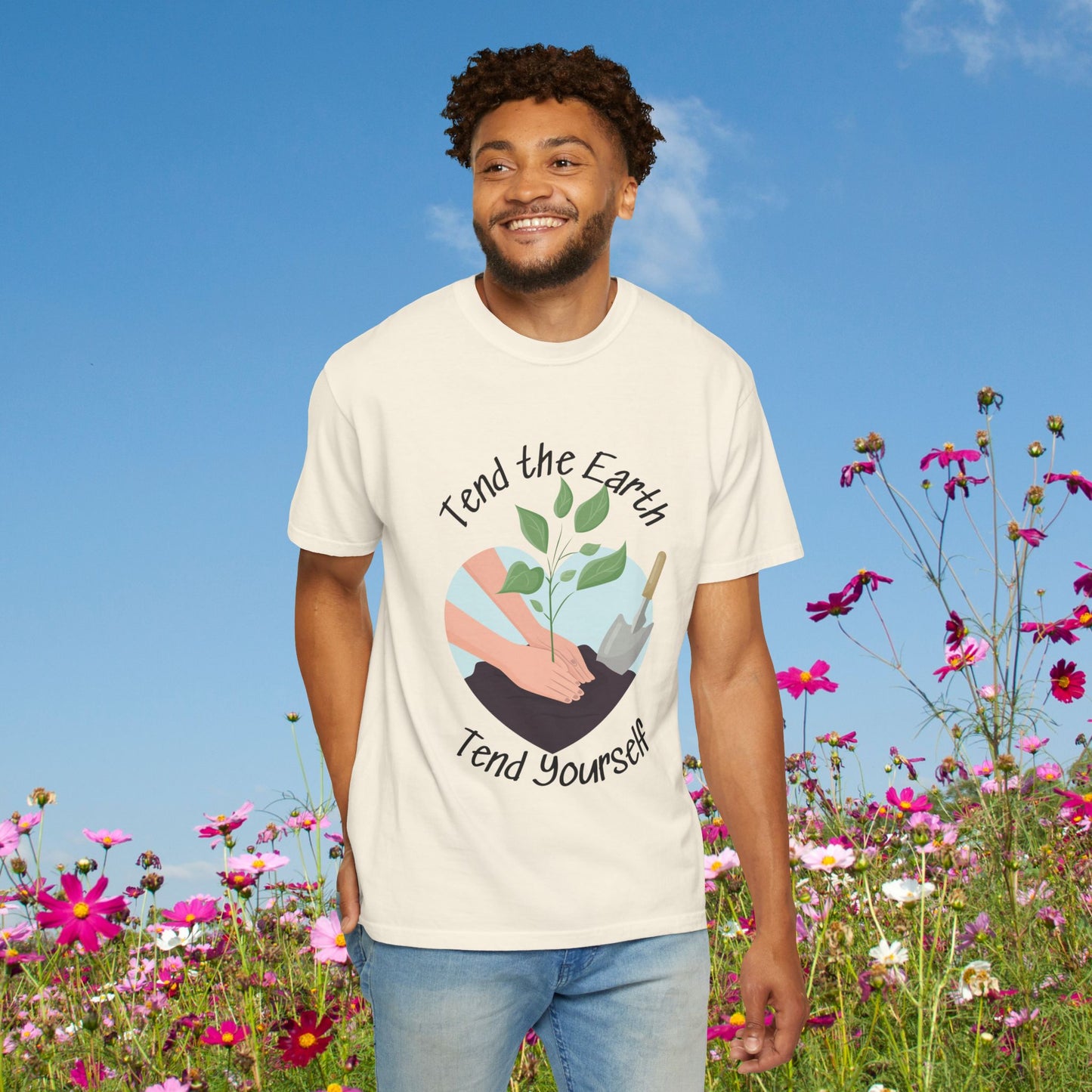 Tend the Earth, Tend Yourself | Comfort Colors® Botanical Affirmation Tee