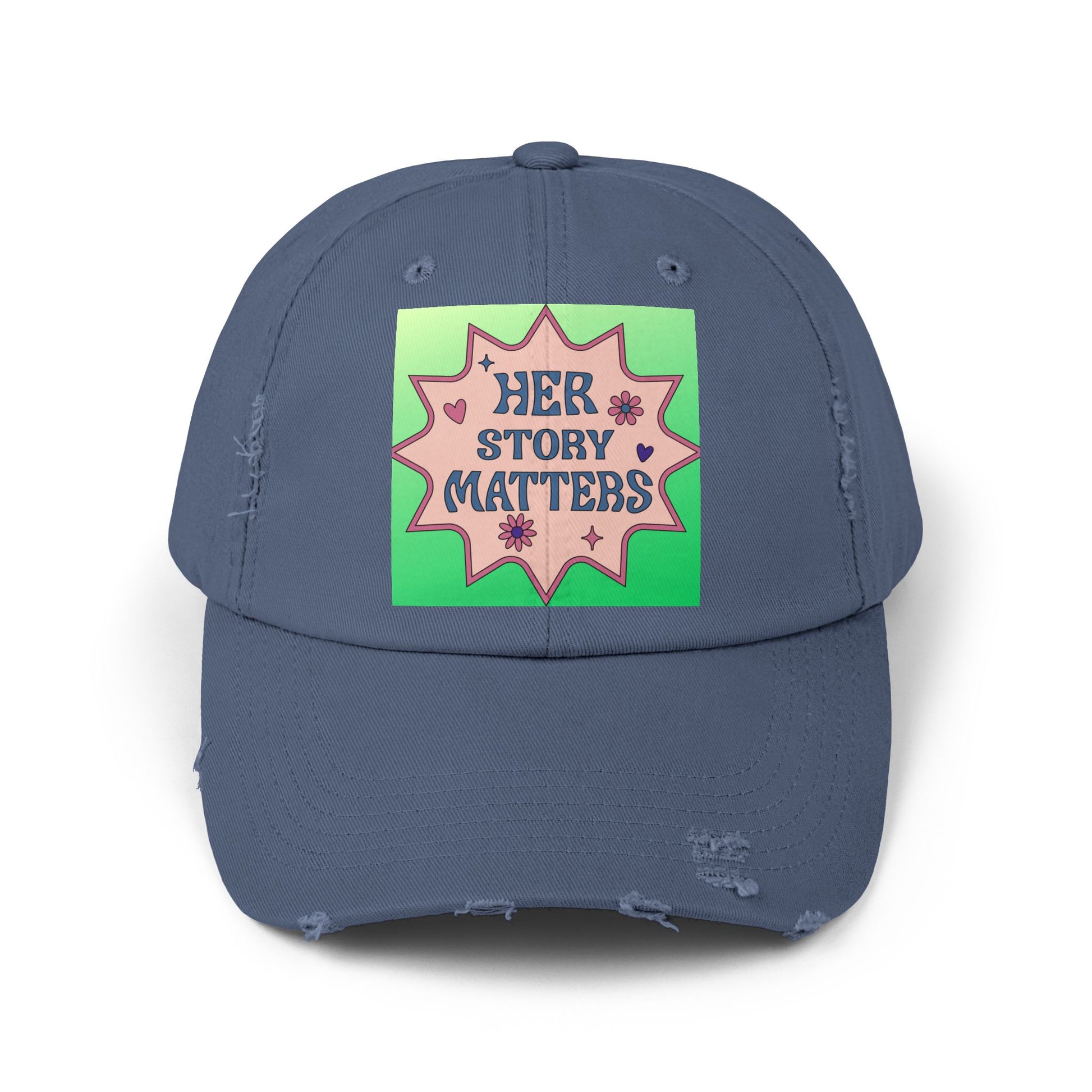 Her Story Matters Unisex Distressed Cap - Eccentricity Emporium LLC