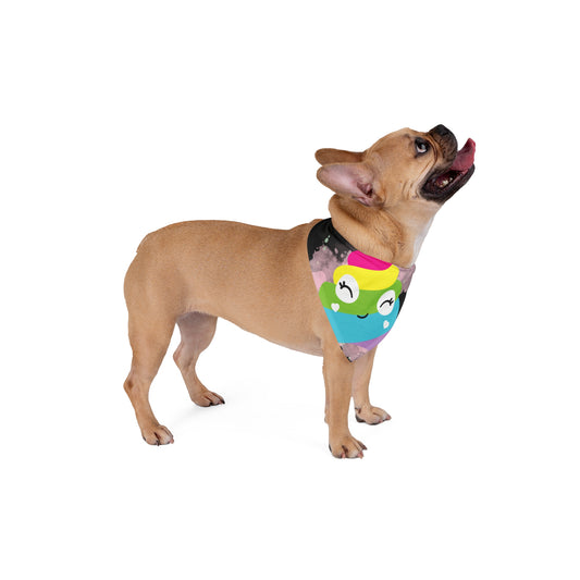 Rainbow Poop Emoji Pet Bandana - Eccentricity Emporium LLC