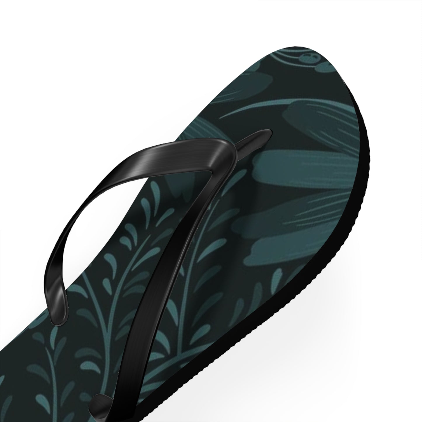 Dark Flowers Flip Flops - Eccentricity Emporium LLC