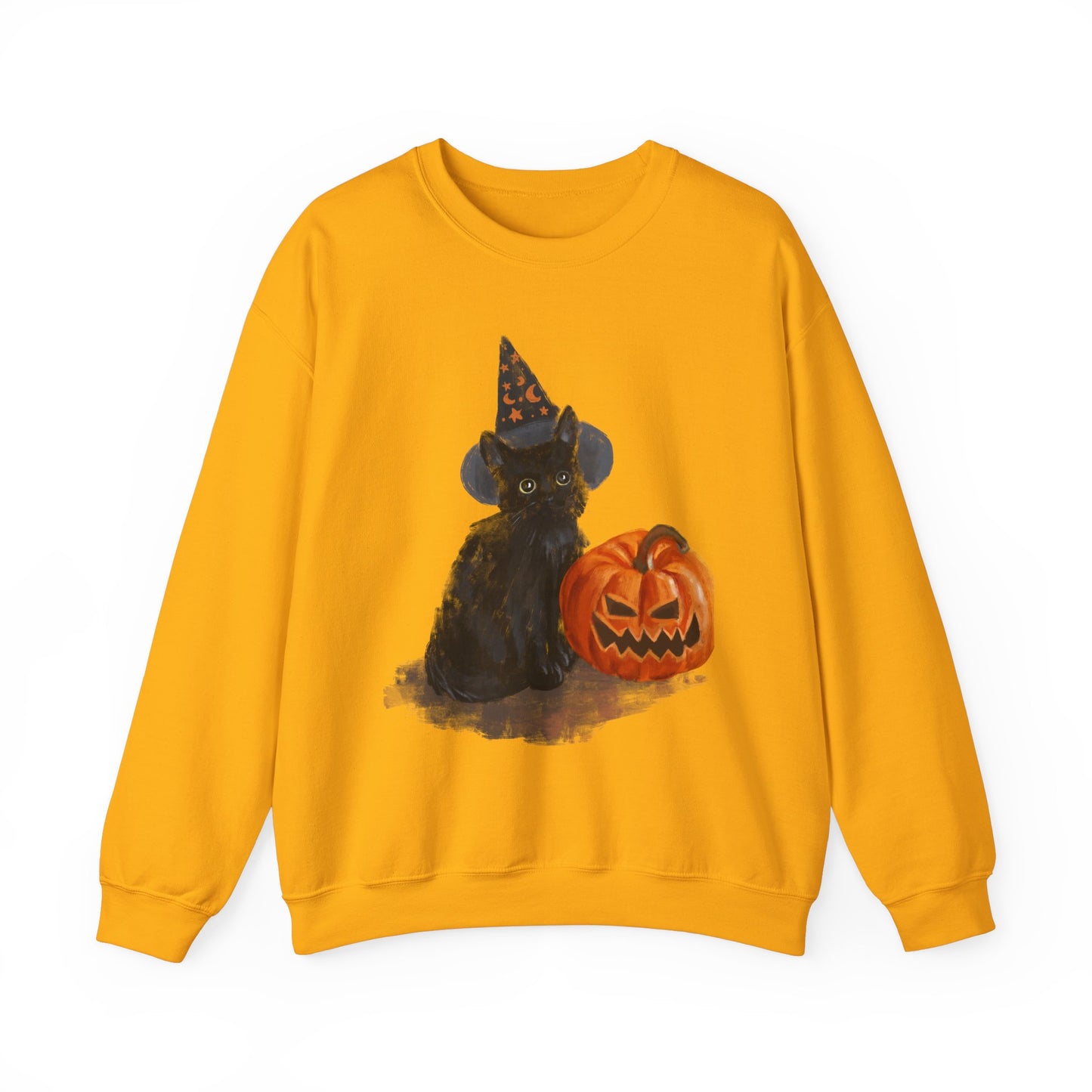 Black Cat Unisex Heavy Blend™ Crewneck Sweatshirt