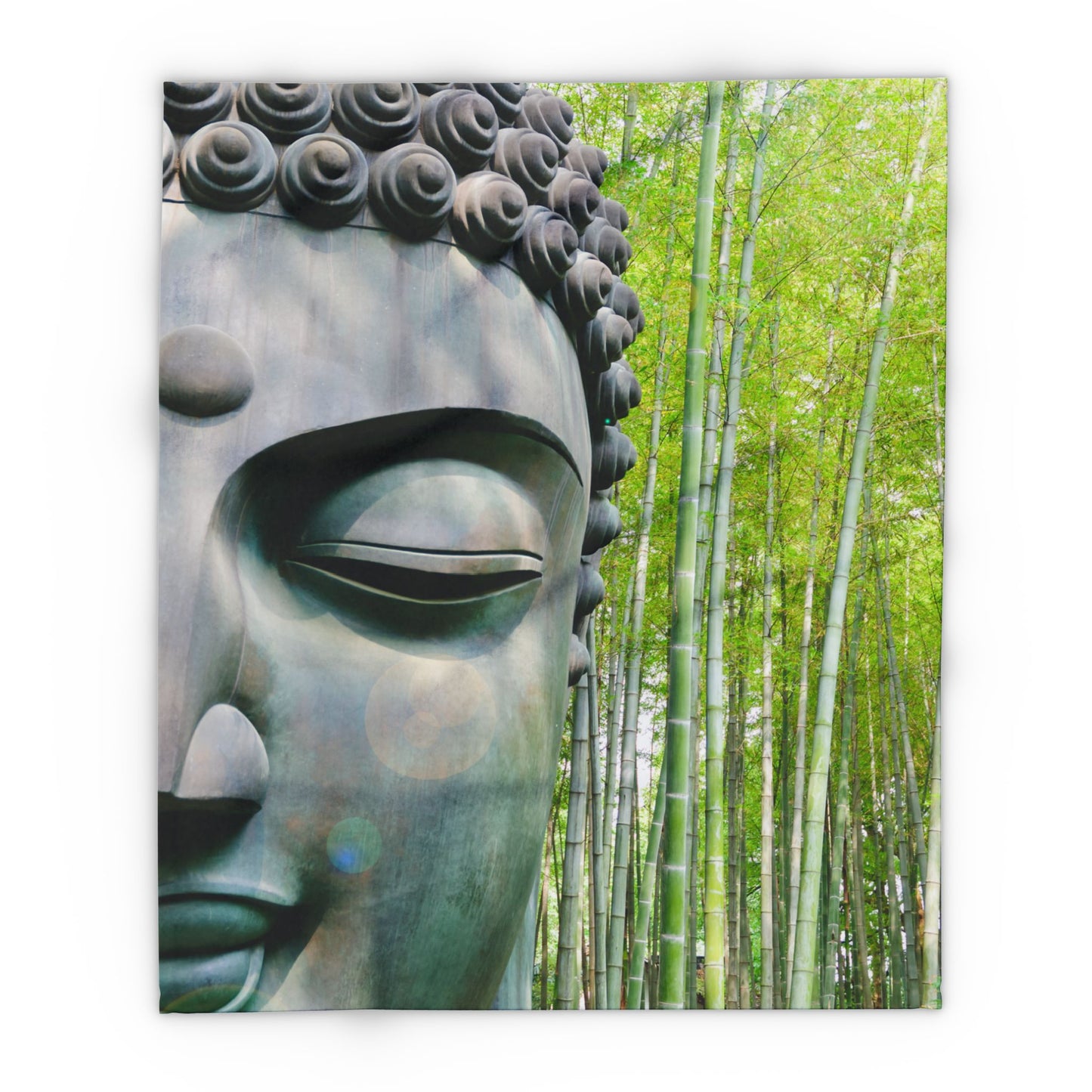 Buddha Statue Arctic Fleece Blanket - Eccentricity Emporium LLC