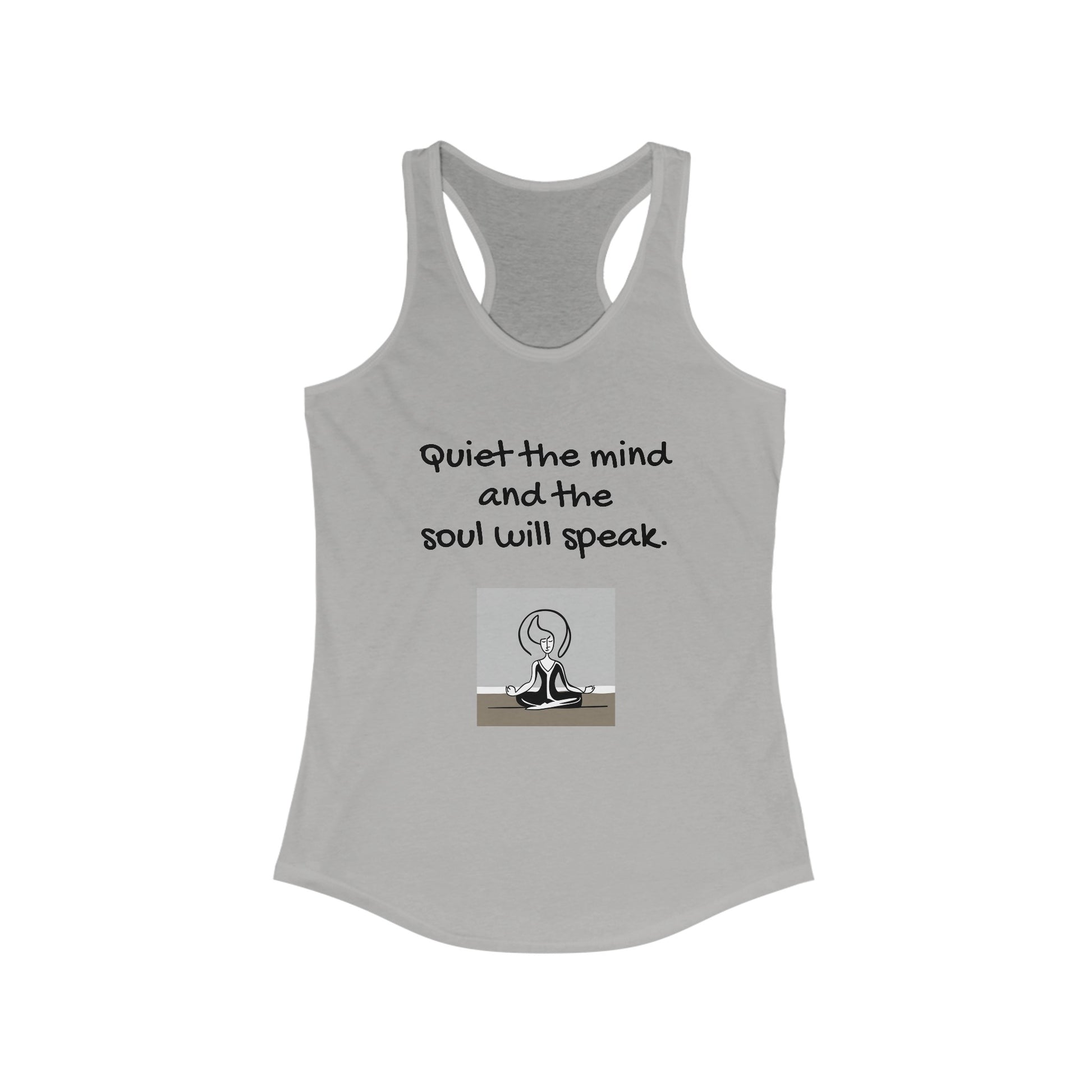 Quiet the Mind Women's Ideal Racerback Tank - Eccentricity Emporium LLC