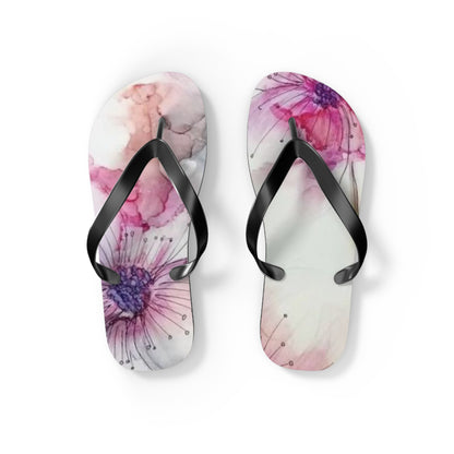 Watercolor Flowers Flip Flops - Eccentricity Emporium LLC