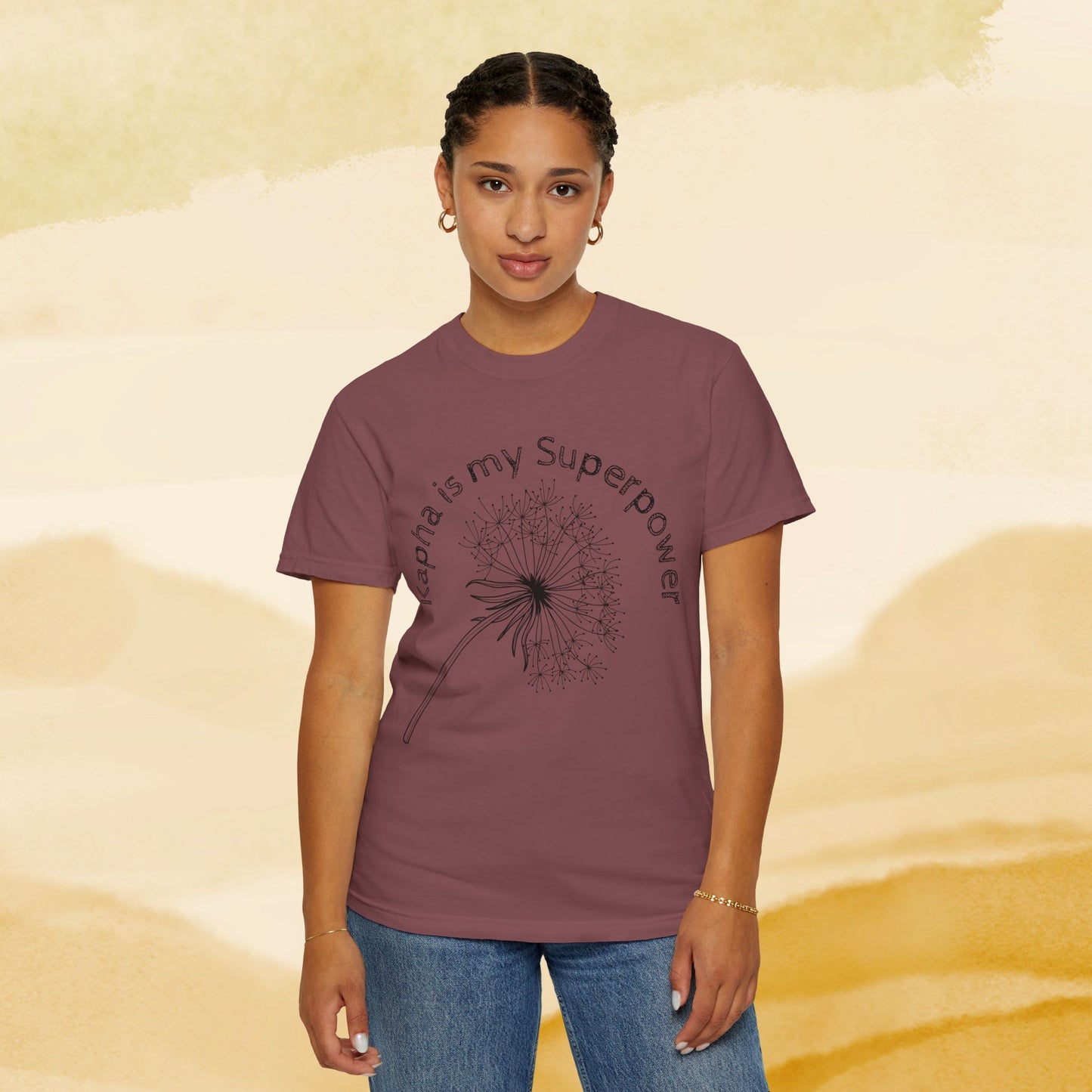 Kapha Is My Superpower – Grounded Elemental Tee