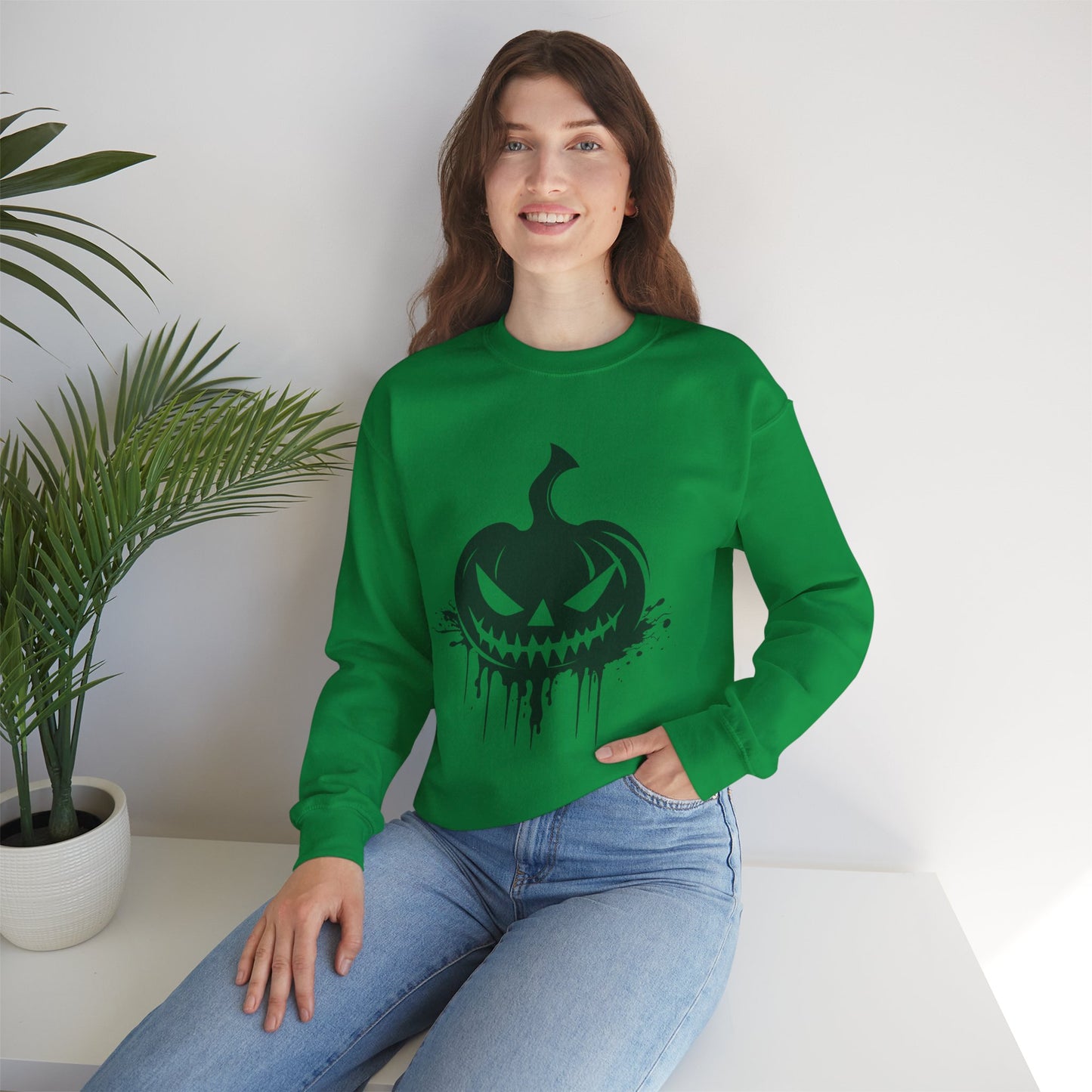 Scary Pumpkin List Unisex Heavy Blend™ Crewneck Sweatshirt