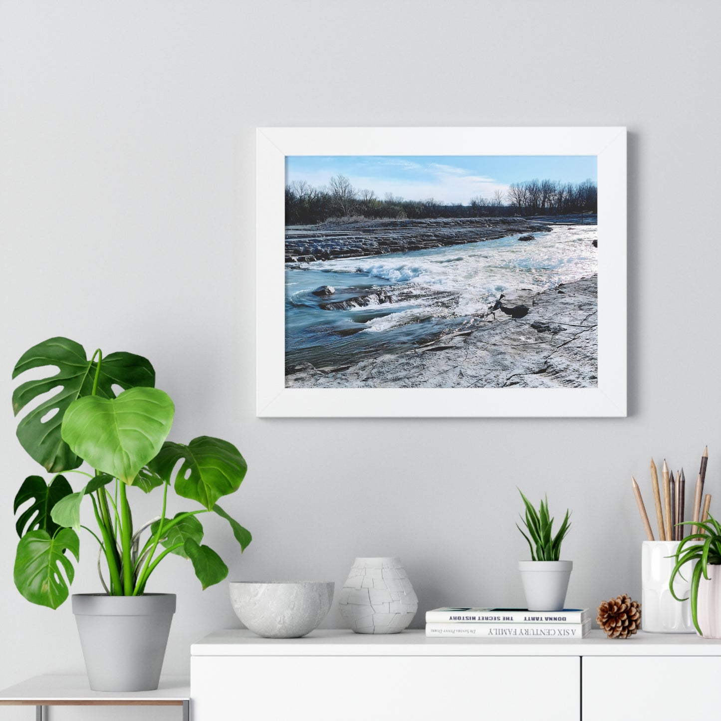 Rushing Waters Framed Horizontal Poster - Eccentricity Emporium LLC