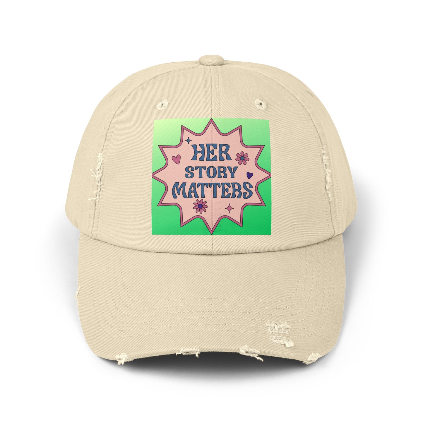 Her Story Matters Unisex Distressed Cap - Eccentricity Emporium LLC